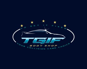 Logo Design Entry 2650532 submitted by 44Design to the contest for TGIF Body Shop run by Curious1!