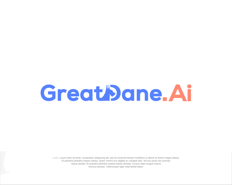 Logo Design entry 2385962 submitted by SATRI to the Logo Design for GreatDane.ai run by brunoligutti