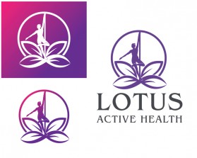 Logo Design Entry 2413164 submitted by Mikeron to the contest for Lotus Active Health run by vesna555