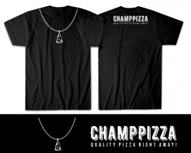 T-Shirt Design entry 2419956 submitted by Symmetrical to the T-Shirt Design for Champ Pizza run by tysonc22