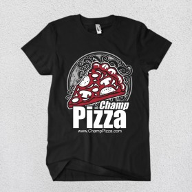 T-Shirt Design Entry 2416916 submitted by Maulana85 to the contest for Champ Pizza run by tysonc22