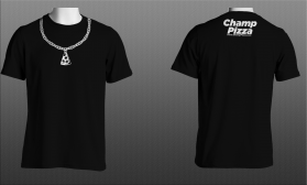 T-Shirt Design entry 2415343 submitted by Maulana85 to the T-Shirt Design for Champ Pizza run by tysonc22