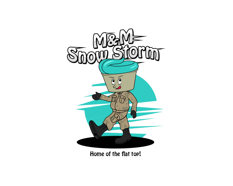 Logo Design entry 2438489 submitted by land06 to the Logo Design for M & M snow storm run by Amadoraida@yahoo.com 