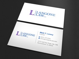 Business Card & Stationery Design Entry 2447625 submitted by Imagine Design to the contest for Langone Law LLC run by clangone