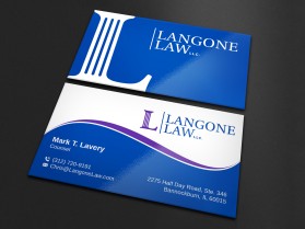 Business Card & Stationery Design entry 2447647 submitted by deesapta to the Business Card & Stationery Design for Langone Law LLC run by clangone