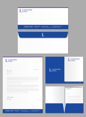 Business Card & Stationery Design entry 2448390 submitted by Imagine Design to the Business Card & Stationery Design for Langone Law LLC run by clangone