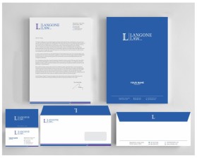 Business Card & Stationery Design Entry 2526081 submitted by dickyomar to the contest for Langone Law LLC run by clangone