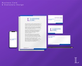 Business Card & Stationery Design Entry 2525977 submitted by FERGUN to the contest for Langone Law LLC run by clangone