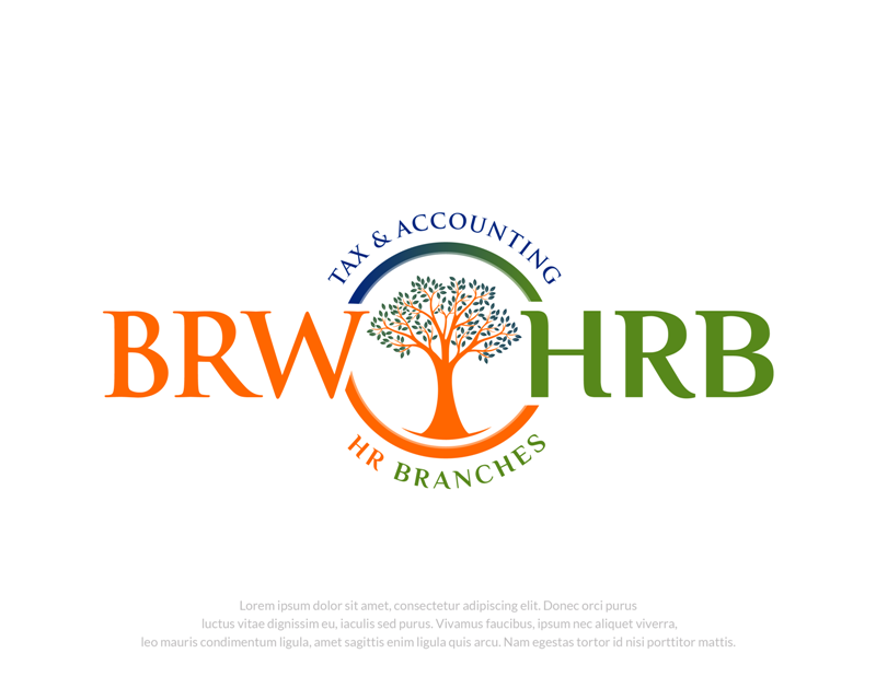 Logo Design entry 2453219 submitted by dhanny09 to the Logo Design for BRW Tax & Accounting  and HR Branches run by Rain594