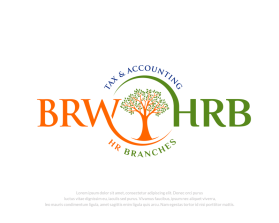 Logo Design entry 2453326 submitted by andsue to the Logo Design for BRW Tax & Accounting  and HR Branches run by Rain594