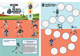 Brochure Design Entry 2537392 submitted by Jheebsyn  to the contest for The Old and Washed Up Athlete's Association run by oldandwashedup