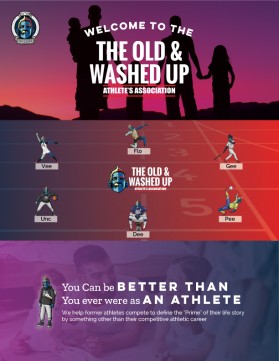 Brochure Design entry 2462671 submitted by Aaja to the Brochure Design for The Old and Washed Up Athlete's Association run by oldandwashedup