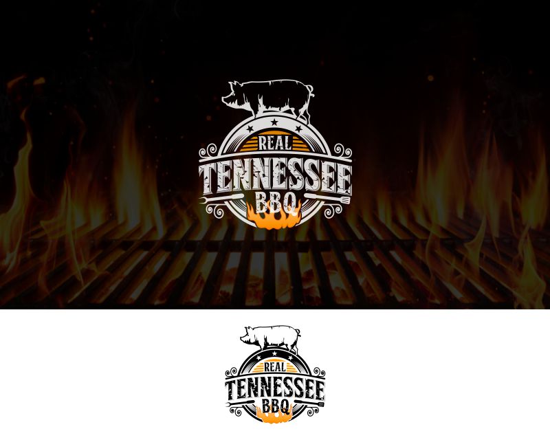 Logo Design entry 2481132 submitted by hwchin to the Logo Design for Real Tennessee BBQ run by cbringle