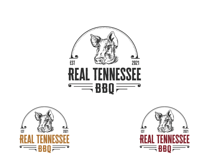 Logo Design entry 2481194 submitted by Deki to the Logo Design for Real Tennessee BBQ run by cbringle