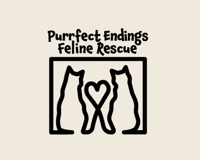 Logo Design entry 2477822 submitted by madebymicah to the Logo Design for Purrfect Endings Feline Rescue run by Purrfect123