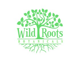 Another design by rawedeng submitted to the Logo Design for WildRoots Botanicals by elady