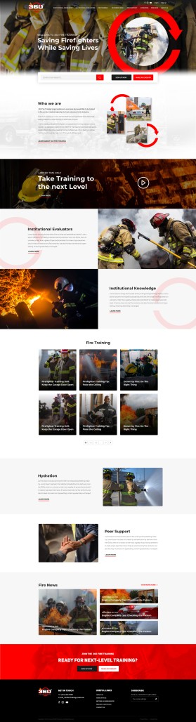 Web Design entry 2498216 submitted by terbang to the Web Design for 360FireTraining.com run by MitchSnyder