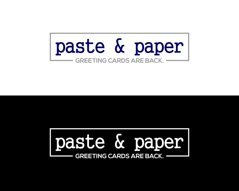 Logo Design entry 2496570 submitted by arefdavid to the Logo Design for paste & paper run by kimin8ter