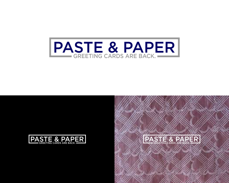 Logo Design entry 2495204 submitted by hwchin to the Logo Design for paste & paper run by kimin8ter
