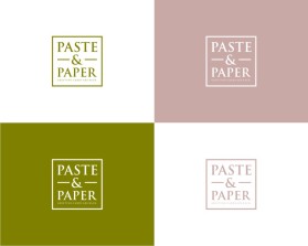 Logo Design entry 2495473 submitted by art dent to the Logo Design for paste & paper run by kimin8ter