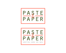 Logo Design entry 2495586 submitted by JALU KUSWORO to the Logo Design for paste & paper run by kimin8ter