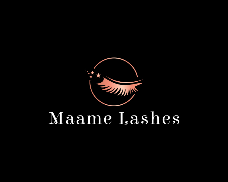 Logo Design entry 2503809 submitted by Nish to the Logo Design for Maame Lashes run by maameg
