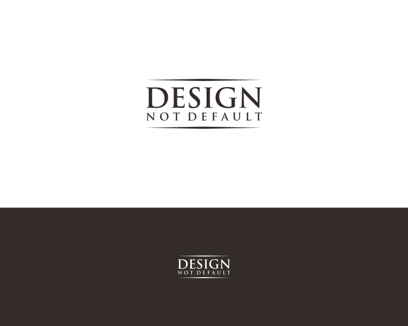Logo Design entry 2499954 submitted by masngadul to the Logo Design for Design Not Default run by Bweber42