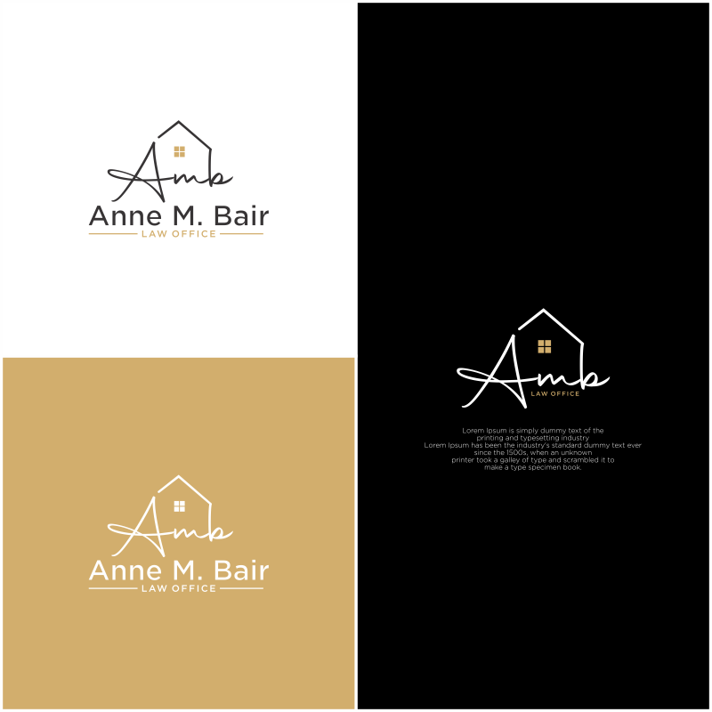 Logo Design entry 2505958 submitted by black house to the Logo Design for Anne M. Bair run by jenniferm