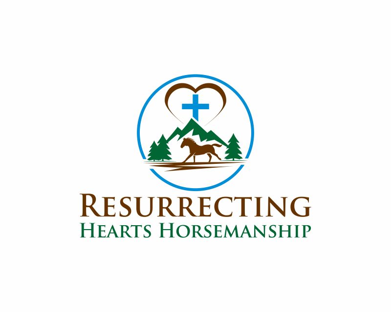 Logo Design entry 2505672 submitted by gembelengan to the Logo Design for Resurrecting Hearts Horsemanship run by RezHeartsHorses