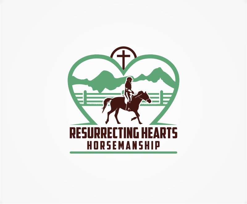 Logo Design entry 2506824 submitted by wongsanus to the Logo Design for Resurrecting Hearts Horsemanship run by RezHeartsHorses