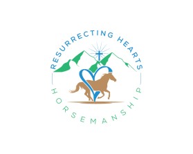 Logo Design Entry 2506093 submitted by ninjadesign to the contest for Resurrecting Hearts Horsemanship run by RezHeartsHorses