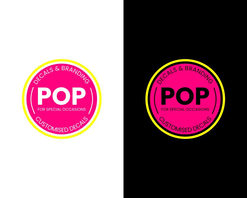 Logo Design entry 2513463 submitted by nosukar to the Logo Design for POP Decals & Branding run by POPDandB