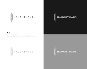 Logo Design entry 2508818 submitted by eli305 to the Logo Design for Haught Haus run by bkfla1