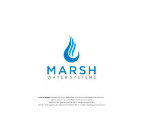 Logo Design entry 2518456 submitted by MKcreativestd to the Logo Design for Marsh Water Systems run by jjmarsh