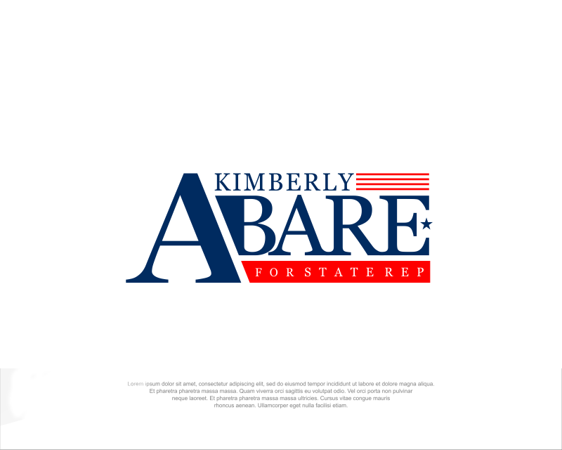 Logo Design entry 2534217 submitted by SATRI to the Logo Design for Website not up yet - Will be Kimberly Abare for State Representative (State Rep) run by kabare