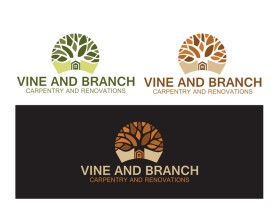 Logo Design Entry 2529536 submitted by daylights to the contest for Vine and Branch Carpentry and Renovations run by psisson