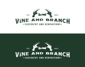 Logo Design Entry 2529365 submitted by Adi Dwi Nugroho to the contest for Vine and Branch Carpentry and Renovations run by psisson
