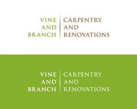 Logo Design Entry 2532489 submitted by lowo to the contest for Vine and Branch Carpentry and Renovations run by psisson