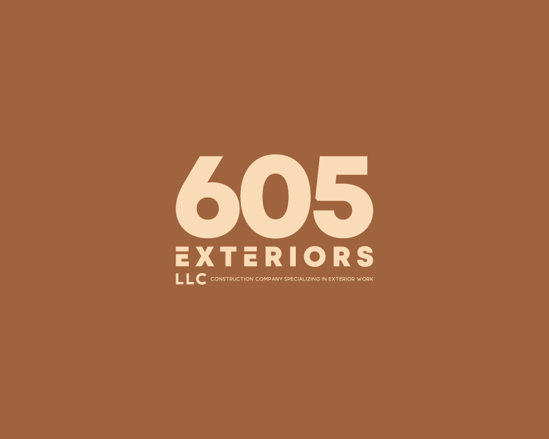 Logo Design entry 2528820 submitted by mamed_n to the Logo Design for 605 Exteriors LLC run by tjamespete
