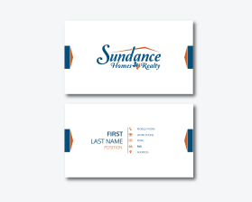 Business Card & Stationery Design entry 2528317 submitted by dickyomar to the Business Card & Stationery Design for Sundance Homes & Realty run by Tyankovoy
