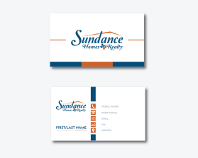 Business Card & Stationery Design entry 2528316 submitted by skyford412 to the Business Card & Stationery Design for Sundance Homes & Realty run by Tyankovoy