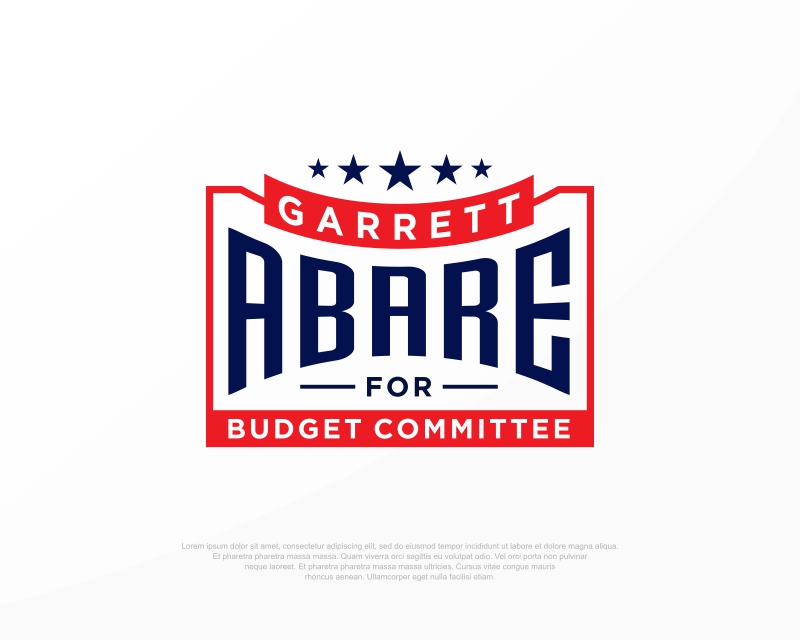 Logo Design entry 2532846 submitted by Armoza10 to the Logo Design for GARRETT ABARE FOR BUDGET COMMITTEE run by kabare