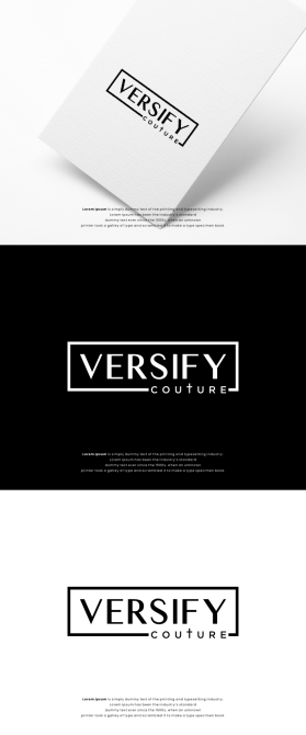 Another design by manaf submitted to the Logo Design for Versify Couture by RobertRColeman