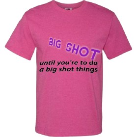 T-Shirt Design Entry 2534692 submitted by Rao5415 to the contest for Big Shot Industries run by bigshotapparel
