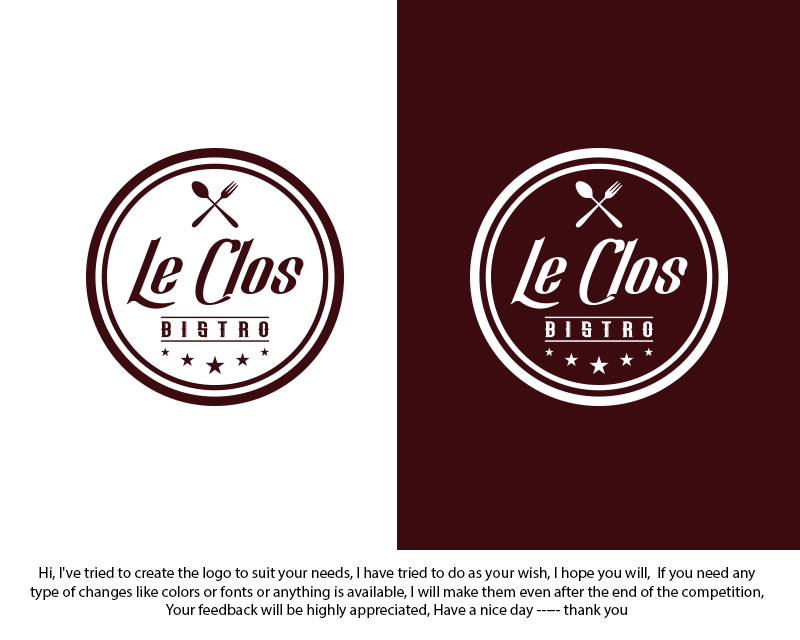Logo Design entry 2539491 submitted by ENVIRON to the Logo Design for Le Clos run by Lars Aagaard