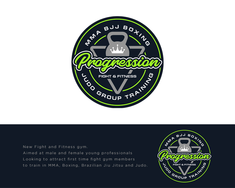 Logo Design entry 2551543 submitted by FERGUN to the Logo Design for Progression Fight & Fitness run by Dukedidier