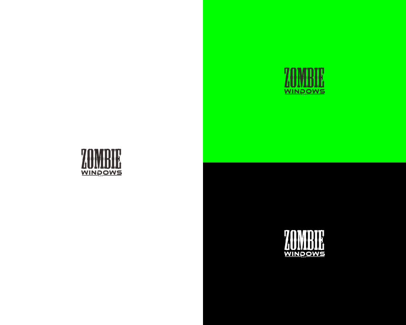 Logo Design entry 2556701 submitted by art dent to the Logo Design for Zombie Windows LLC run by Zombiewindows