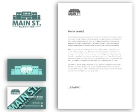 Business Card & Stationery Design entry 2554390 submitted by Eiside to the Business Card & Stationery Design for Main St. Marketing run by cbara