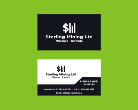 Business Card & Stationery Design Entry 2556142 submitted by Bismillah Win-Won to the contest for Sterling Mining Ltd run by MAParker