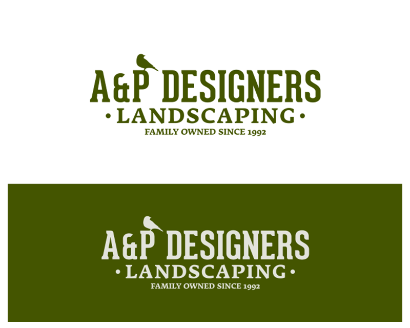Logo Design entry 2567978 submitted by Fathenry to the Logo Design for A&P Designers Landscaping run by APdesigners